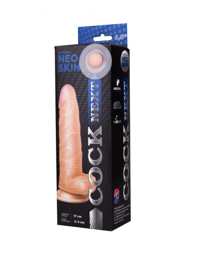 Фаллоимитатор COCK NEXT 6  с основанием-присоской - 18,5 см.