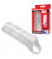 Насадка на пенис с кольцом для мошонки Clear Sensations Enhancer Sex Sleeve - 11,5 см.