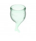 Набор зеленых менструальных чаш Feel secure Menstrual Cup