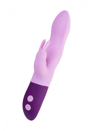 Сиреневый вибратор-кролик Hello Rabbit - 24,5 см.