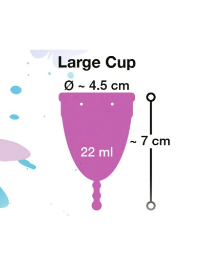 Фиолетовая менструальная чаша Menstrual Cup Large