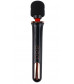 Черный жезловый вибратор Wand Vander - 33,5 см.