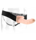 Полый страпон 8  Hollow Strap-On телесного цвета - 19 см.