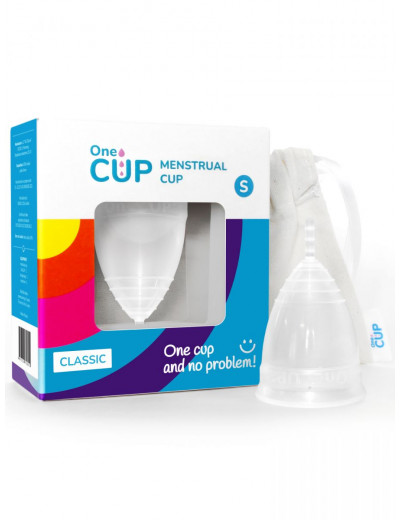 Прозрачная менструальная чаша OneCUP Classic - размер S