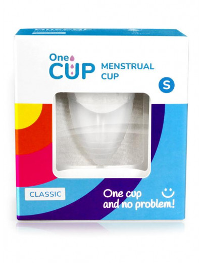Прозрачная менструальная чаша OneCUP Classic - размер S