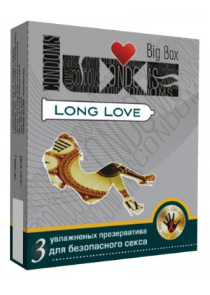 Презервативы LUXE Big Box Long Love с пролонгирующим эффектом - 3 шт.