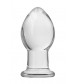 Стеклянная анальная пробка Crystal Small - 6,2 см.