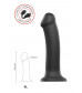 Черный фаллос на присоске Silicone Bendable Dildo XL - 20 см.