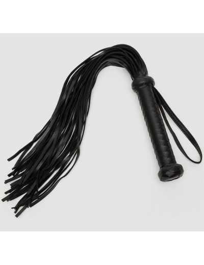 Черный кожаный флоггер Bound to You Faux Leather Flogger - 63,5 см.