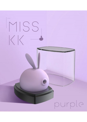 Фиолетовый вакуумный стимулятор клитора Miss KK