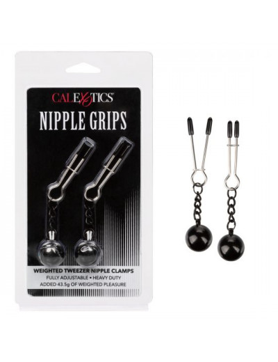 Утяжеленные зажимы-прищепки для сосков Nipple Grips Weighted Tweezer Nipple Clamps