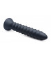 Черный спиралевидный вибромассажер Power Screw 10X Spiral Silicone Vibrator - 20,3 см.