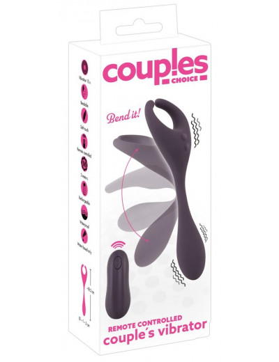 Фиолетовый универсальный вибратор Remote Controlled Couples Vibrator