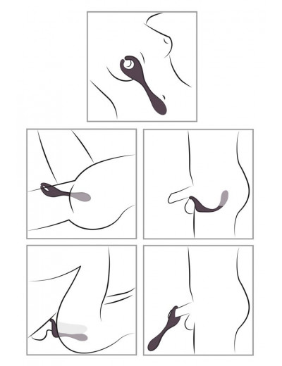 Фиолетовый универсальный вибратор Remote Controlled Couples Vibrator