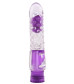 Фиолетовый вибратор Pleaser с шишечками - 16,2 см.
