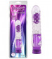 Фиолетовый вибратор Pleaser с шишечками - 16,2 см.