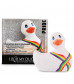 Белый вибратор-уточка I Rub My Duckie 2.0 Pride