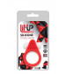 Красное эрекционное кольцо LIT-UP SILICONE STIMU RING 1 RED