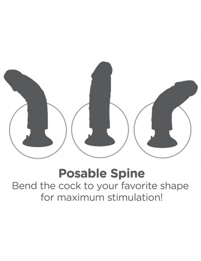 Большой реалистичный вибромассажер-мулат на присоске 9  Vibrating Cock - 24,8 см.