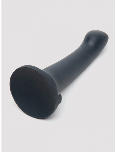 Черный фаллоимитатор Feel It Baby Silicone G-Spot Dildo - 17,8 см.