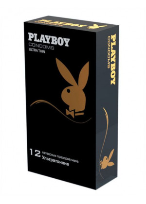 Ультратонкие презервативы Playboy Ultra Thin - 12 шт.