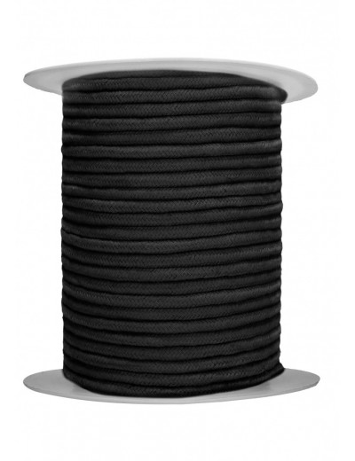 Черная веревка для связывания Bondage Rope - 100 м.