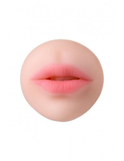 Телесный двусторонний мастурбатор Pretty Mouth - ротик и вагина