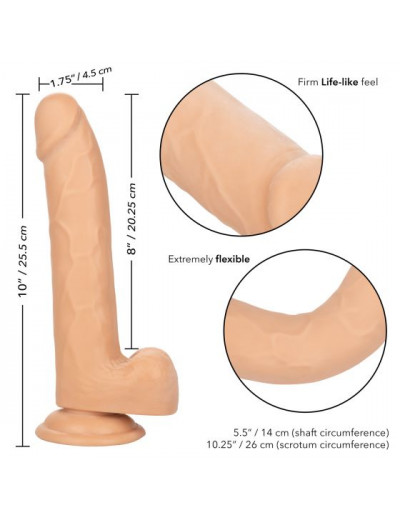 Телесный фаллоимитатор Size Queen 6  - 20,25 см.