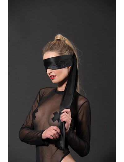 Черная маска-лента на глаза PREMIUM SATIN BLINDFOLD