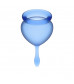 Набор синих менструальных чаш Feel good Menstrual Cup