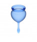 Набор синих менструальных чаш Feel good Menstrual Cup
