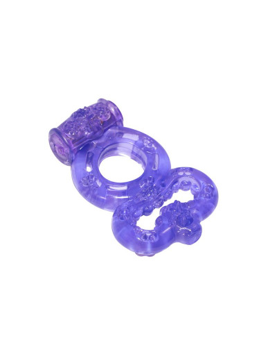 Фиолетовое эрекционное кольцо Rings Treadle с подхватом