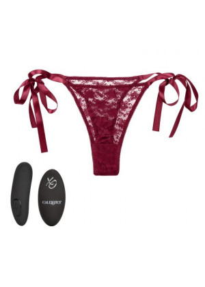 Кружевные трусики с клиторальным вибратором Remote Control Lace Thong Set