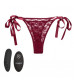 Кружевные трусики с клиторальным вибратором Remote Control Lace Thong Set