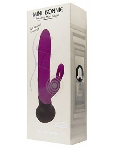 Фиолетовый вибростимулятор Mini Bonnie - 19,7 см.