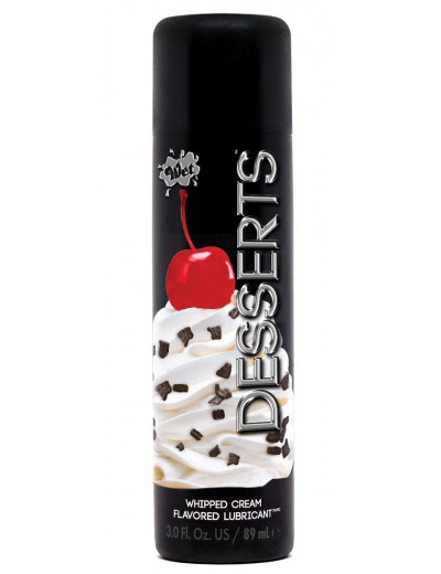 Лубрикант Wet Desserts Whipped Cream с ароматом взбитых сливок - 89 мл.
