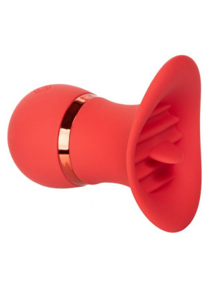 Красный клиторальный вибростимулятор French Kiss Charmer