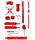 Красный игровой набор БДСМ Intermediate Bondage Kit