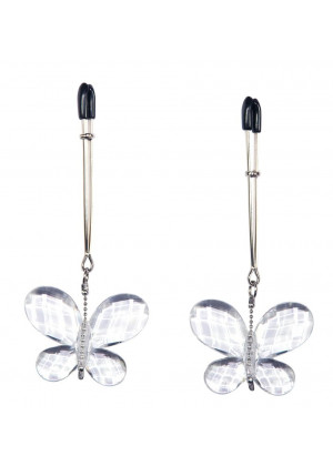 Зажимы для сосков с подвесками-бабочками Butterfly Clamps