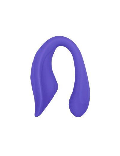 Фиолетовый гибкий вибростимулятор с пультом ДУ Anywhere Vibe