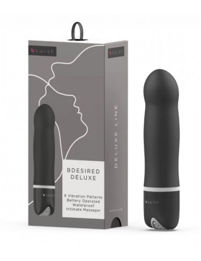 Черный мини-вибратор Bdesired Deluxe - 15,3 см.