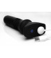 Черный фрикционный вибратор Silicone Vibrating   Thrusting Plug with Remote Control - 17,1 см.