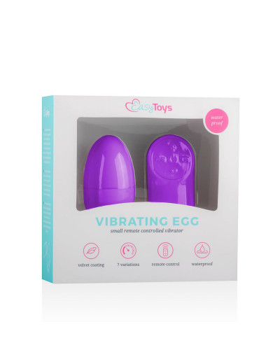 Фиолетовое виброяйцо Vibrating Egg с пультом ДУ