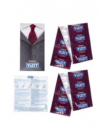 Классические презервативы VIZIT Classic - 12 шт.