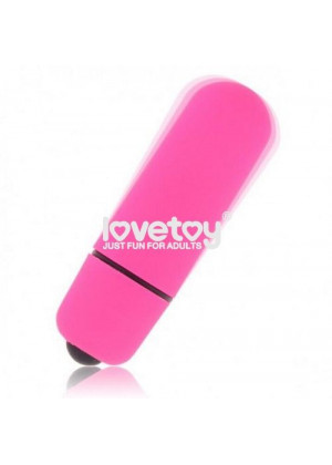 Розовая вибропуля X-Basic Bullet Mini One Speed - 5,9 см.