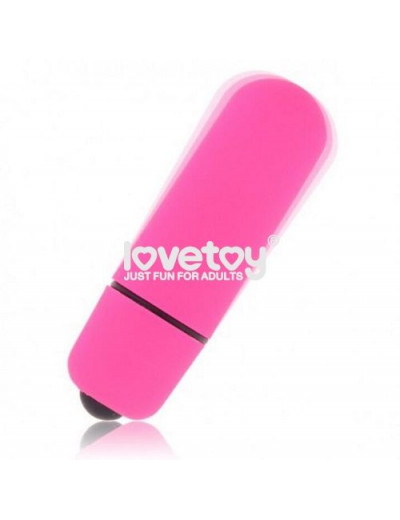 Розовая вибропуля X-Basic Bullet Mini One Speed - 5,9 см.