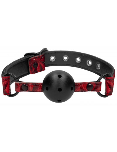 Черно-красный кляп-шарик Breathable Luxury Ball Gag