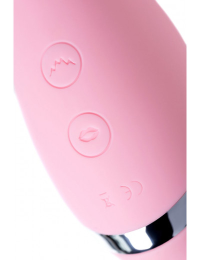 Розовый многофункциональный стимулятор Dahlia - 14 см.