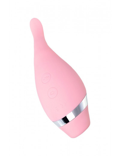 Розовый многофункциональный стимулятор Dahlia - 14 см.
