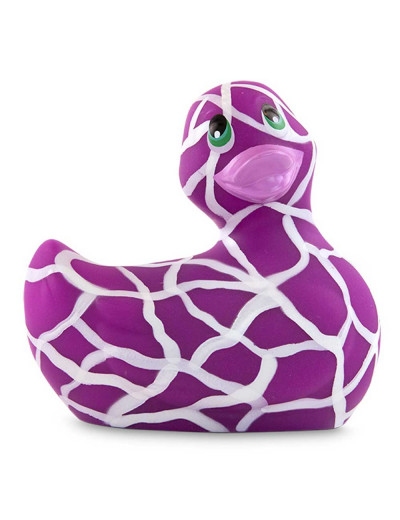 Филетово-белый вибратор-уточка I Rub My Duckie 2.0 Wild
